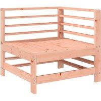 Berkfield Home Garden Corner Sofa Solid Wood Douglas in Brown