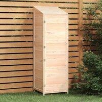 Berkfield Home Garden Shed 55x52x174.5 cm Solid Wood Fir in Brown