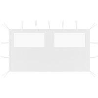 Berkfield Home Gazebo Sidewall with Windows 4x2 m White