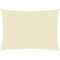 Berkfield Home Sunshade Sail Oxford Fabric Rectangular 2x4.5 m Cream in Beige
