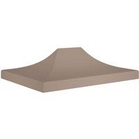 Berkfield Home Party Tent Roof 4x3 m Taupe 270 g/m in Beige