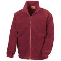 Result Men's Polartherm Fleece Jacket in Burgundy | Size: Large