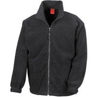 Result Men's Polartherm Fleece Jacket in Black | Size: XL