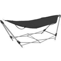 Hammock with Foldable Stand Black