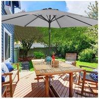 3M Large Rotating Patio Parasol with Cross Base