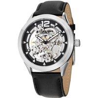 Legacy Hand-wind 45mm Skeleton Watch with Leather Band