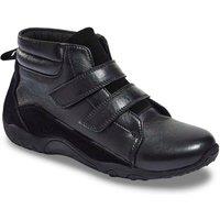 Chums Women's Wide Fit Waterproof Leather Boot in Black | Size: 8