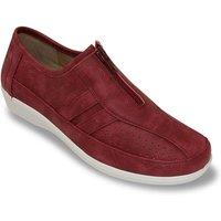 Chums Women's Dr Keller Zip Front "E Fit" Leisure Shoe in Plum | Size: 8