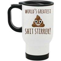 60 SECOND MAKEOVER Women's Worlds Am I Childish? Yes Nob Metal Travel Mug in White