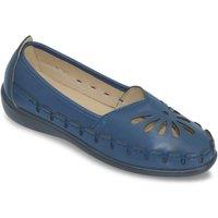 Chums Women's Wide Fit Slip On Cut Out Shoe in Navy | Size: 7