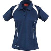 Spiro Women's Team Spirit Polo Shirt in Navy | Size: 12