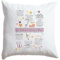 Afewhometruths Gift For Pregnant Mum to be From Bump Cushion - Mothers Day, Pregnancy Congratulations, Baby Shower in Off-White | Size: 40 cm x 40 cm