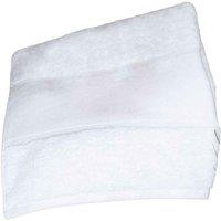 Towel City Bordered Bath Towel in White