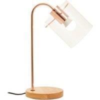 Orsina Curved Table Lamp, Easy to Assemble Bed Table Lamp, Easy to Use Living Room Table Lamp in Natural