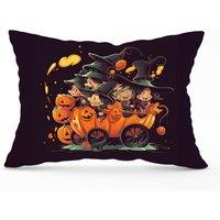 Warren Reed - Designer A Magical Pumpkin Carriage Cushions in Orange | Size: 45 cm x 45 cm