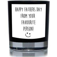 60 SECOND MAKEOVER Funny Candle Happy Fathers Day From Your Favourite Person Gift 20cl Candle in Black
