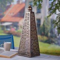 Luxform Battery Luxor Style Pyramid Lamp in Bronze