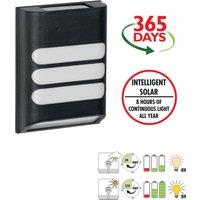 Luxform Rana Intelligent Solar LED Wall Light in Black