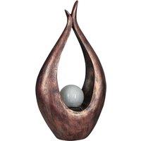 Luxform Solar Polystone Flame Effect, Embrace in Copper