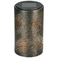 Luxform Solar LED Leaf Table Lantern in Copper