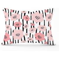 Warren Reed - Designer Pastel Pink Flowers Cushions | Size: 45 cm x 45 cm