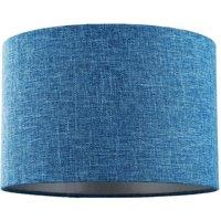 Happy Homewares Contemporary & Sleek Linen Fabric Lampshade in Midnight | Size: 12 inches