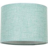 Happy Homewares Contemporary & Sleek Linen Fabric Lampshade in Mint | Size: 12 inches