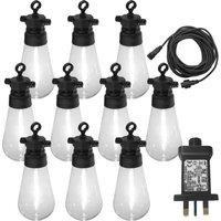 Luxform Tacoma Solar light 2Pk in Black