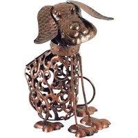 Luxform Solar Metal Dog Led Light in Copper