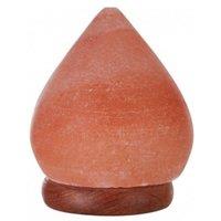 Orsina Nepal Teardrop Salt Lamp, Hand-Carved Himalayan Rock Salt In Elegant Teardrop Shape, Emits Warm, Soothing in Orange