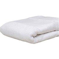 Towel City Printable Border Bath Sheet in White