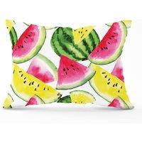 Warren Reed - Designer Colourful Melon Pattern Cushions in Yellow | Size: 60 cm x 60 cm