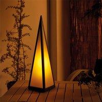 Luxform Battery Powered Pyramid Lamp in Black