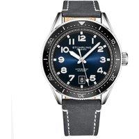 Classic Quartz Timepiece with Luminous Detailing and Leather Strap