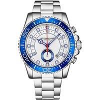 Brigadier Quartz Chronograph 42mm Diver watch with Stainless Steel Link Bracelet