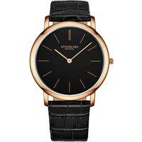 STHRLING Original Men's Ascot Quartz 38mm Classic Watch with Leather Band in Black