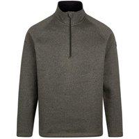 Trespass Men's Corsham Marl Half Zip Fleece Top in Brown | Size: Large