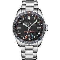 Voyager GMT Quartz GMT Diver Watch with Stainless Steel Bracelet