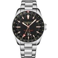 Voyager GMT Quartz GMT Diver Watch with Stainless Steel Bracelet