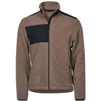 TEE JAYS Men's Mountain Fleece Jacket in Light Brown | Size: 3XL