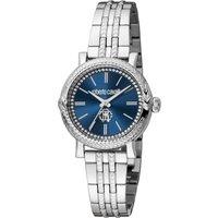 Roberto Cavalli Women's Blue Dial Silver Stainless Steel Quartz Watch
