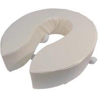 Loops Foam Padded Raised Toilet Seat - Raised 4 Inches - Easy Install Removable Cover