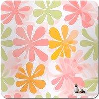 Warren Reed - Designer Yellow & Pink Flowers Coasters - Set of 4