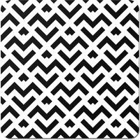 Warren Reed - Designer Black & White Abstract Pattern Coasters - Set of 4