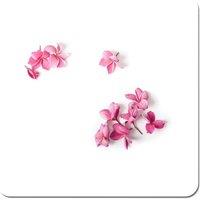 Warren Reed - Designer Pink Frangipani Flowers Coasters - Set of 4