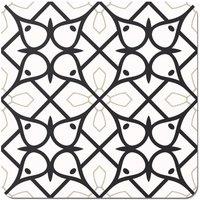 Warren Reed - Designer Arabic Style Pattern Coasters - Set of 4 in Black