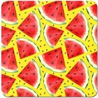 Warren Reed - Designer Watermelon Pattern Coasters - Set of 4 in Red
