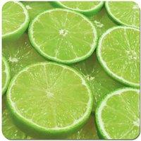 Warren Reed - Designer Fresh Limes Coasters - Set of 4 in Green