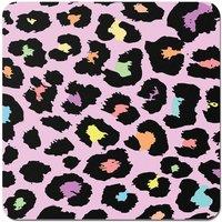 Warren Reed - Designer Pink Leopard Print Coasters - Set of 4