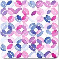 Warren Reed - Designer Interlocking Pink Blue Shape Coasters - Set of 4